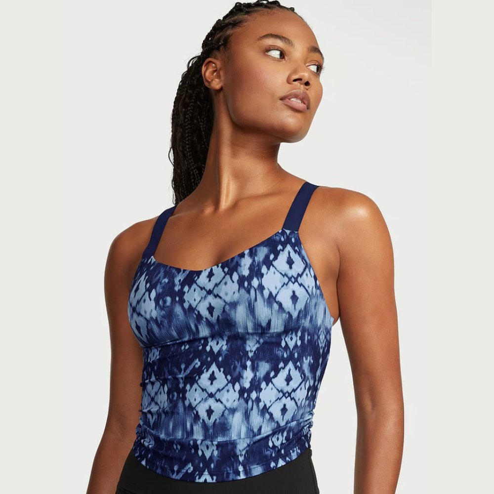 NWT ♡ Victoria's Secret ♡ Love Cloud Ruched Tank Top w Sports Bra